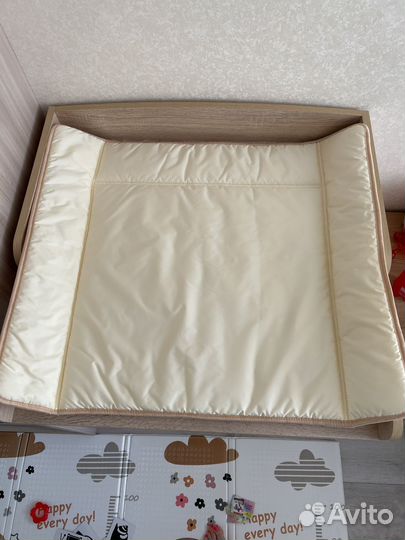 Матрас пеленальный двухсторонний с бортиками