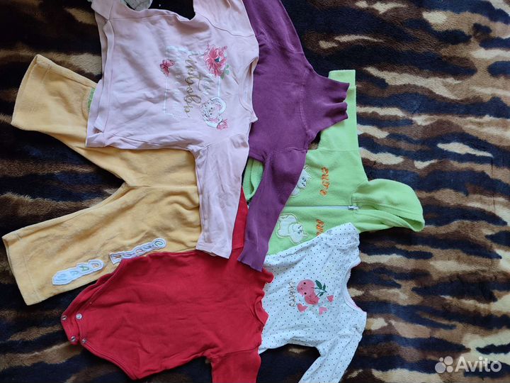 Детские вещи пакетом для девочек 6-12 месяцев