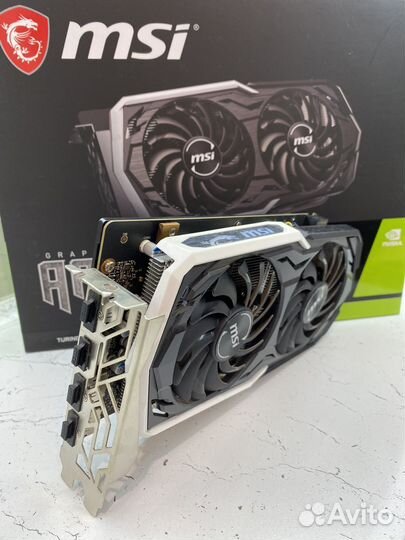 Видеокарта MSI Armor GTX 1660 ti 6gb