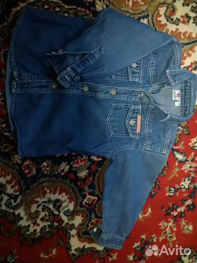 Джинсовая рубашка 92 см