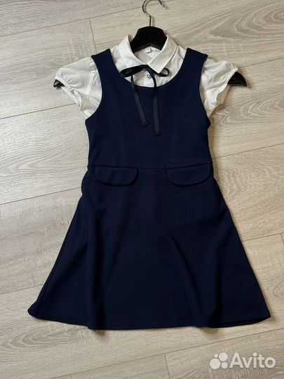 Форма школьная (сарафан и рубашка)