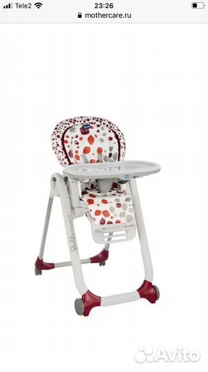 Стул для кормления chicco polly progress5 cherry