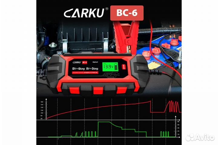 Зарядное устройство интеллектуальное carku BC-6 BC