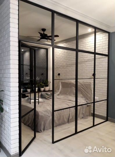 Перегородки лофт, перегородки из стекла