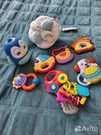 Игрушки для новорождённых Погремушка неваляшка мяч