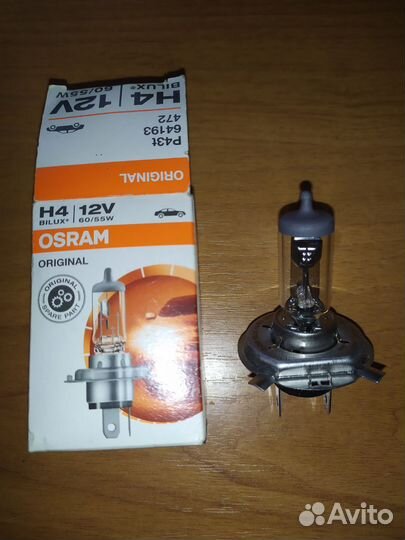 Лампа галогенная osram H4 60/55W 64193SUP