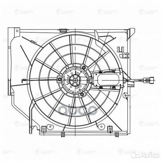 Вентилятор радиатора BMW E46 1.6-3.0 98-05 LFK
