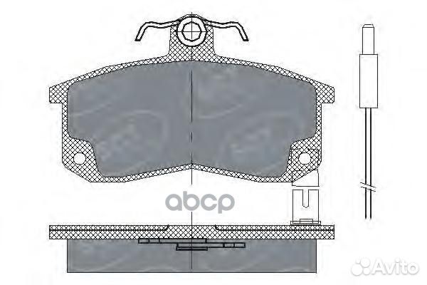 SP216 SCT Тормозные колодки (комплект 4 шт.) SP
