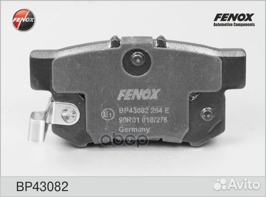 Колодки тормозные дисковые задние BP43082 fenox