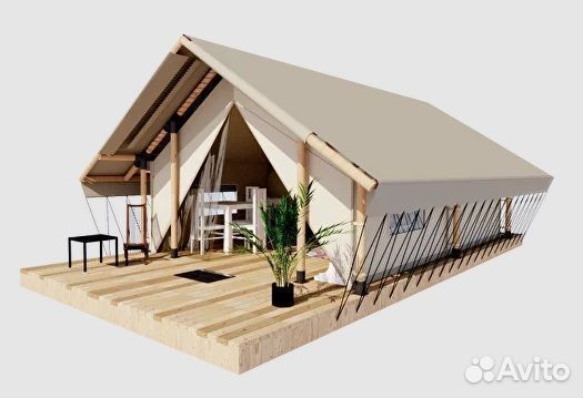 Сафари-палатка для глэмпинга 4x4 м