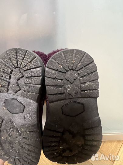 Зимние ботинки шерстяные