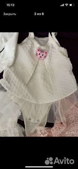 Детская одежда для девочек с 6 м до 1,5 г