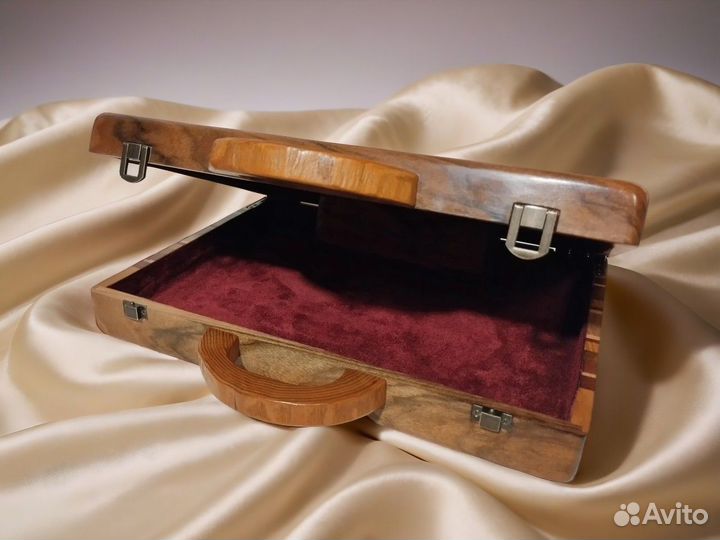 Сумка кейс из дерева ручная работа
