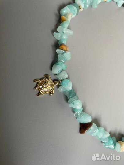 Колье с черепашкой