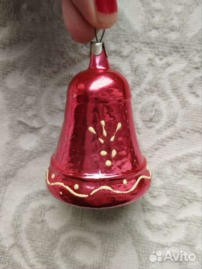 Ёлочная игрушка ссср, колокольчик
