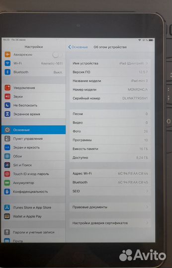 iPad mini 3 16 gb wifi