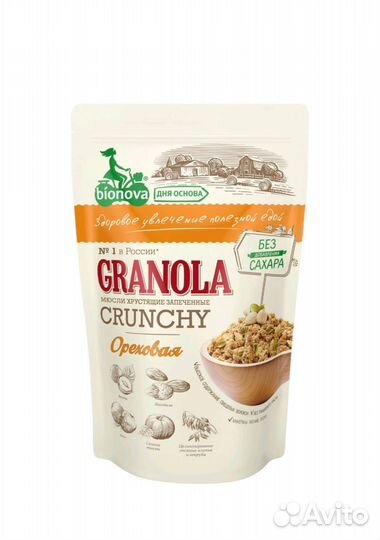 Гранола bionova мюсли 400г
