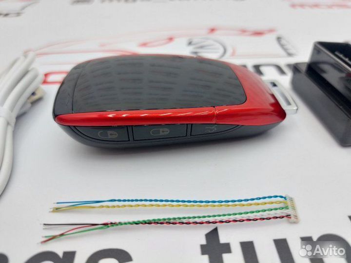 Смарт ключ BYD стиль Мерседес красный