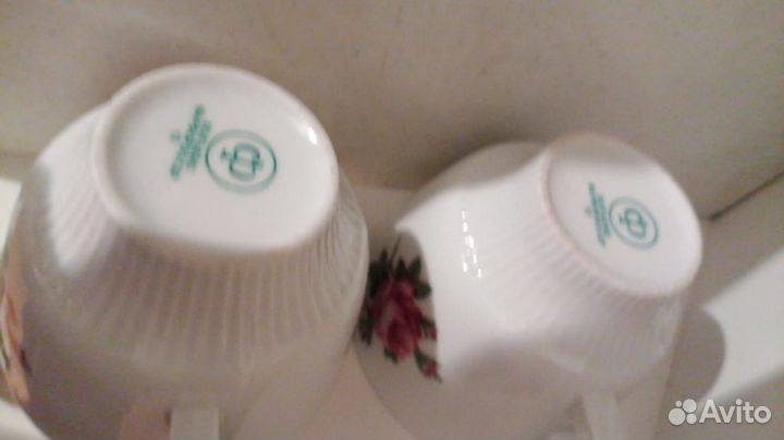 Две чашки Роза из сервиза ГДР