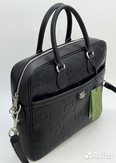 Портфель деловая сумка натуральная кожа Gucci