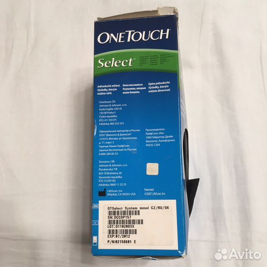 Глюкометр One Touch Select