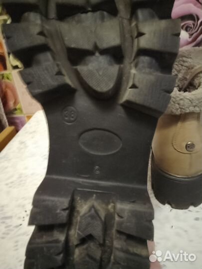 Женские зимние ботинки из натуральной кожи 38