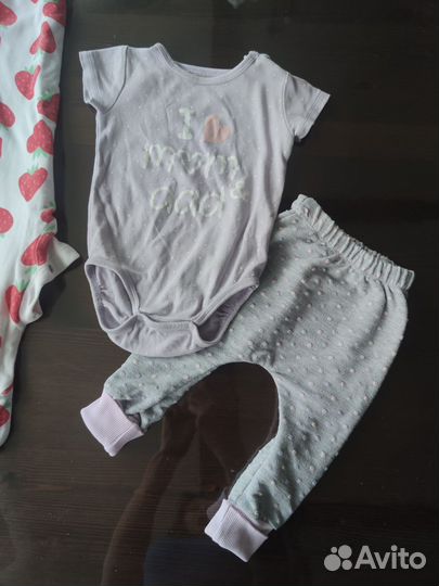 Слипы комбенизоны на девочку 6-9 мес