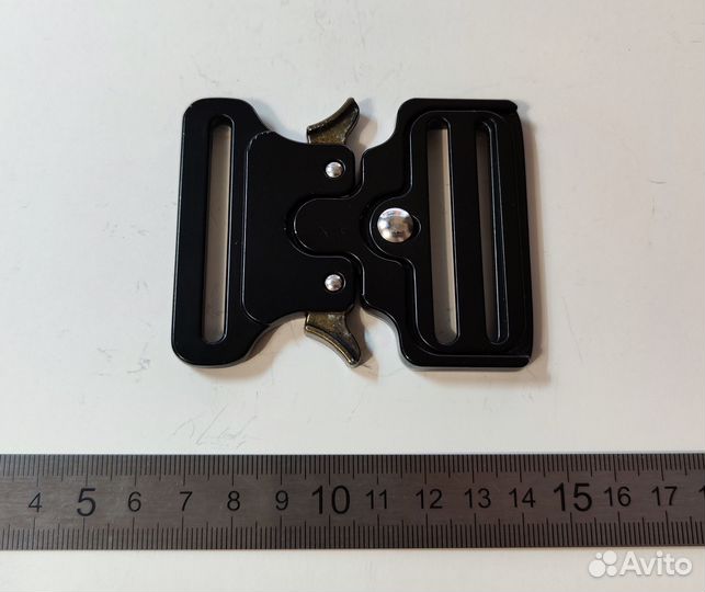 Фастекс для стропы 50 мм (металл матовый черный)