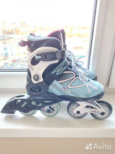 Роликовые коньки Fila wizy раздвижные 32-35р