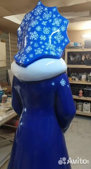 Дед Мороз и Снегурочка из стеклопластика