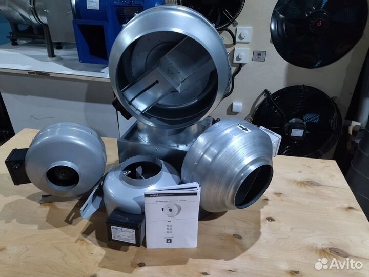 Круглый вентилятор на вытяжку и приток вк