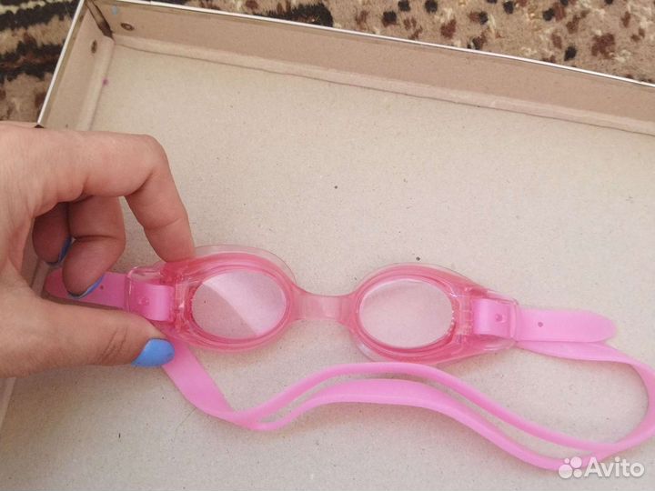 Шапочка и очки для бассейна детские