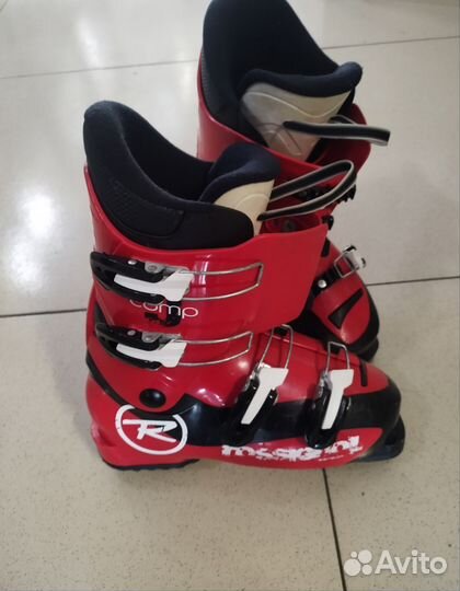 Горные лыжи 138 см и ботинки