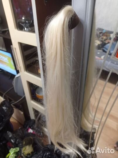 Хвост шиньон на резинке длина 50 см