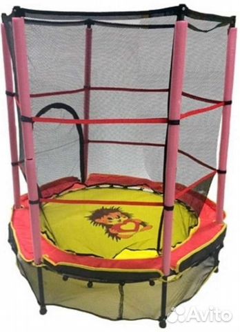 Батут для дома 140 см с защитной сеткой