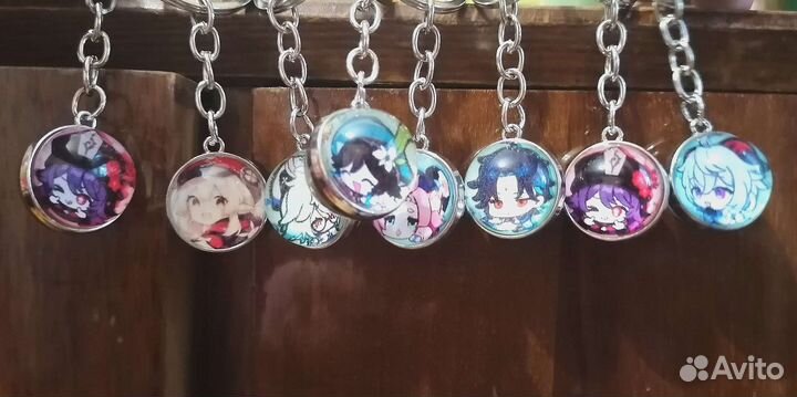 Аниме Брелоки шарики геншин импакт/ Genshin Impact