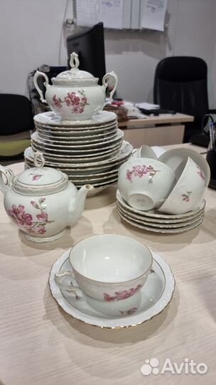 Чайный сервиз kahla гдр сакура фарфор + тарелки