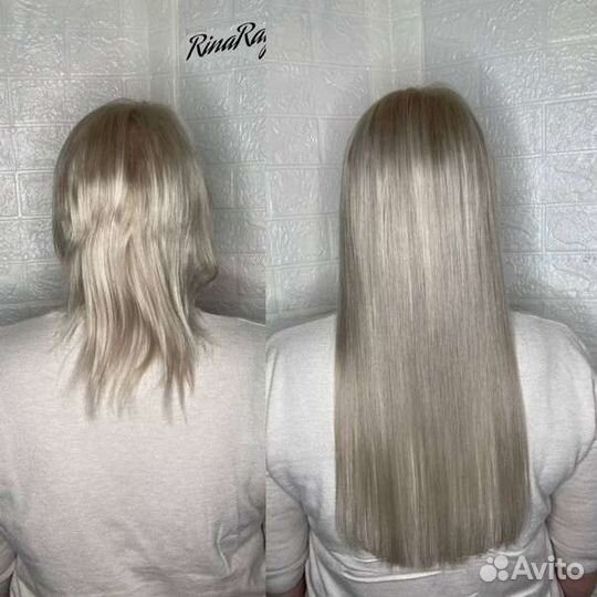 Наращивание волос на дому