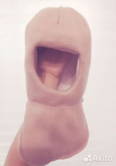 Новая шапка шлем зимняя тёплая детская