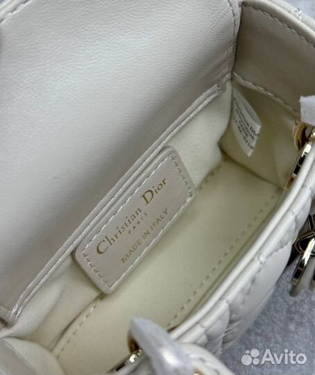 Сумка женская christian dior lady mini кожаная