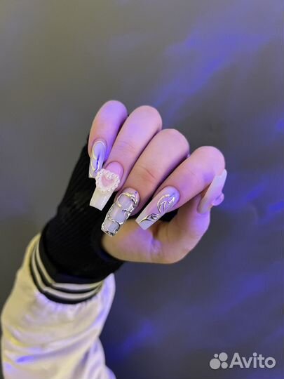 Crazy наращивание, маникюр, гель лак