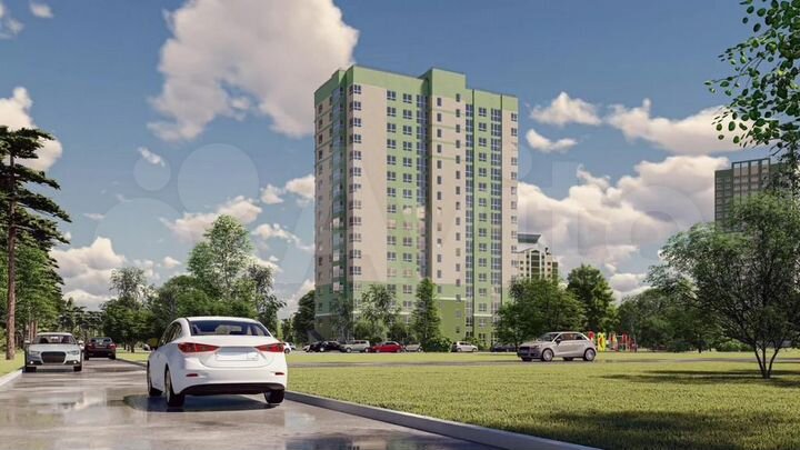 2-к. квартира, 55,4 м², 15/17 эт.