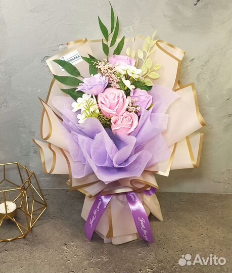 Букет цветов из мыла