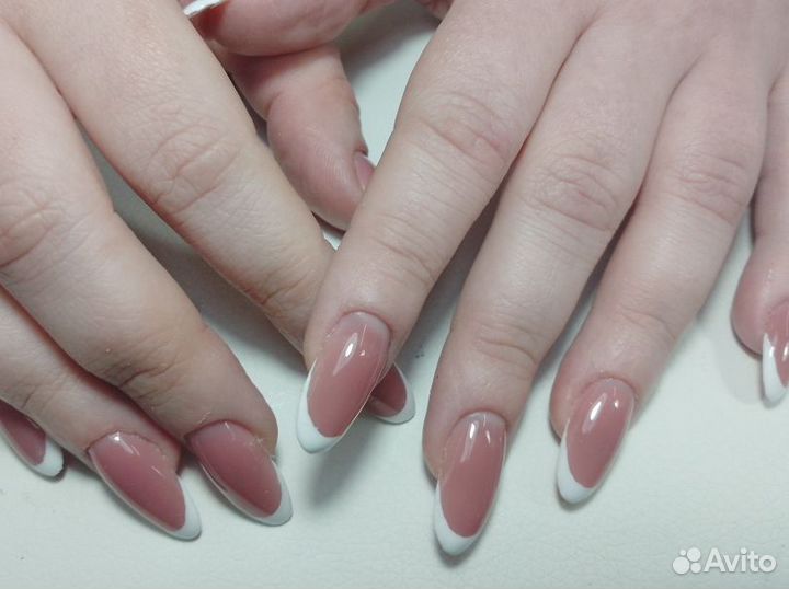 Модель на маникюр наращивание покрытие