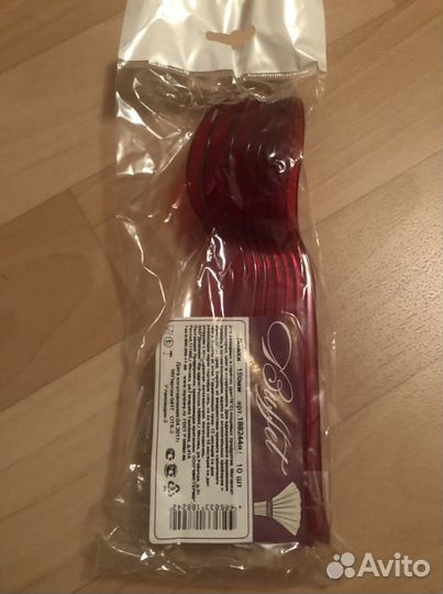 Ложки пластиковые 190мм новые 10 шт в упаковке