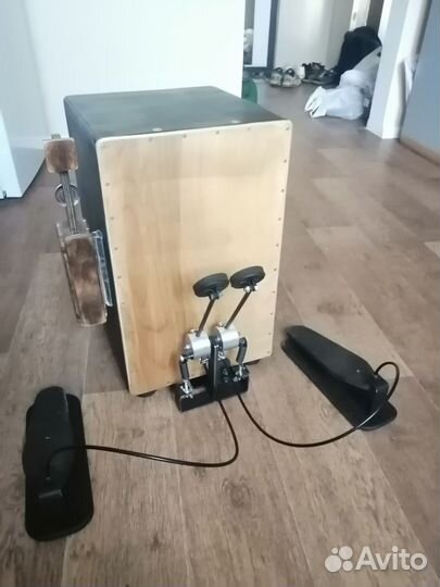 Педаль для кахона, бас барабана двойная