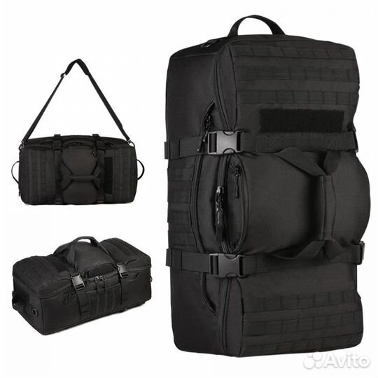 Рюкзак-сумка рейдовый черный Mr. Martin тактика
