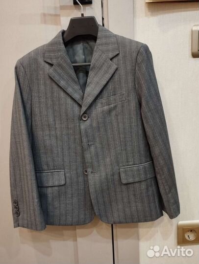 Нарядный костюм на выпускной пиджак брюки 128 р