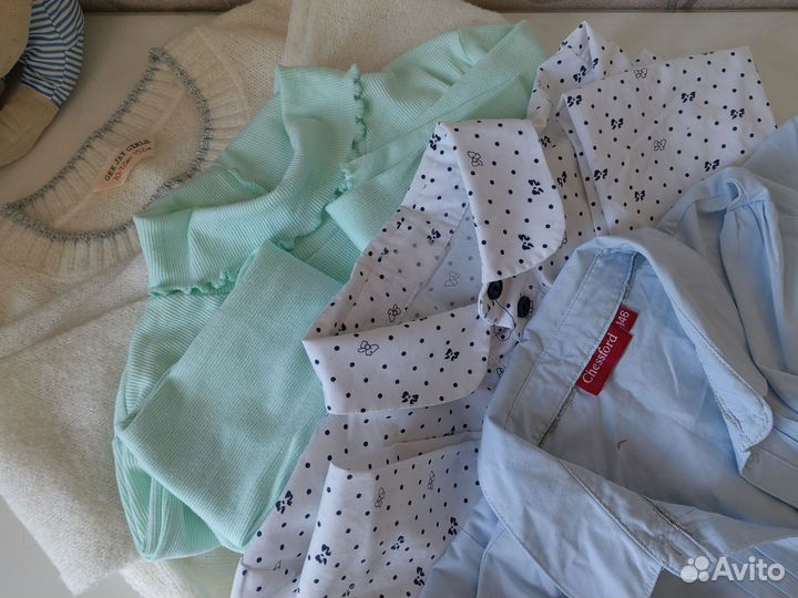 Блузки школьные для девочки, 146-152