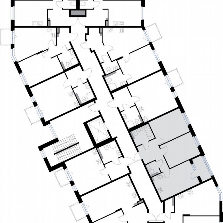 2-к. квартира, 51,1 м², 2/3 эт.